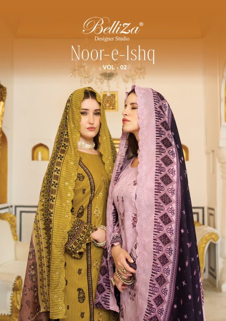 Noor E Ishq Vol 2 By Belliza Cotton Dress Material